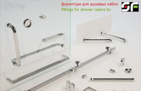 Accessories for glass shower enclosures