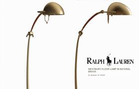 Ralph Lauren WESTBURY FLOOR LAMP IN NATURAL BRASS RL1185NB