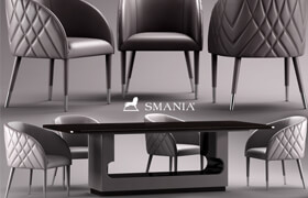 Table and chairs smania Amal
