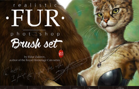 Gumroad - Realistic Fur Brush Set Clip Studio Paint and Photoshop