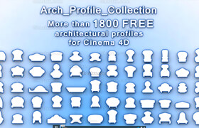 1800 FREE Architectural Profiles For Cinema 4D