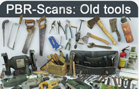 Cgtrader - Collection old tools PBR 3D model