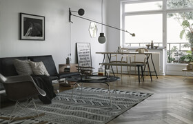 Scandinavian Living Room - 3dmodel