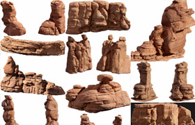 Megascans - 3d models of canyons rock