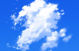 Artstation - Anime Ghibli inspired cloud brushes for Photoshop - brush