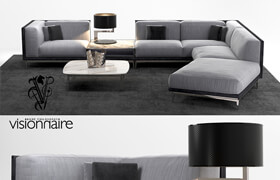 Visionnaire Legend L sofa set