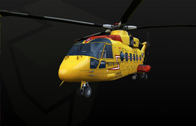 Sketchfab - Helicopter CH-149 3D Model