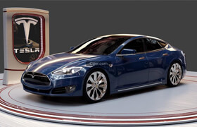 Free 3D Tesla Model S-Blender  C&C Studio