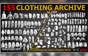 Artstation - 155 Jeff Clothing Archive - 模型