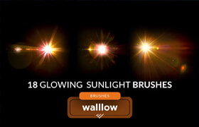 Realistic sunlight photoshop digital brushes - ps笔刷
