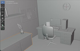 Udemy - Creating a Low Poly Office Scene in Blender 33